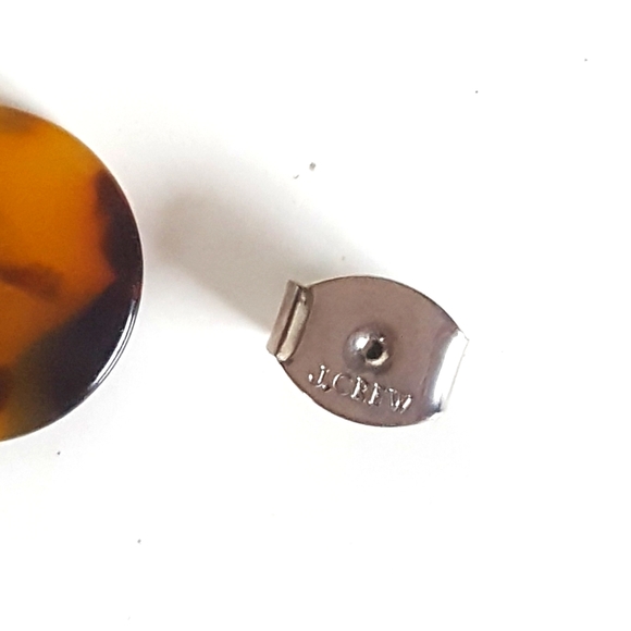 J. Crew Tortoise Heart Drop Earrings ๐ Acrylic ๐ Jumbo Hearts - Picture 6 of 7